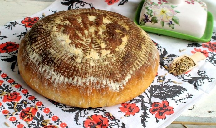 Пшенично -творожный хлеб испеченный в духовке