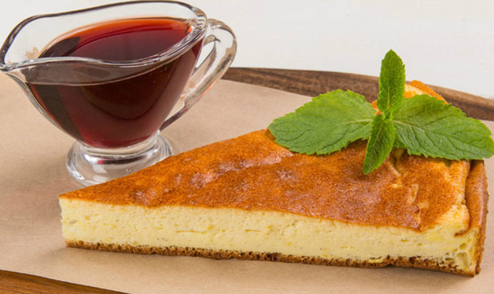 Диетическая творожная запеканка