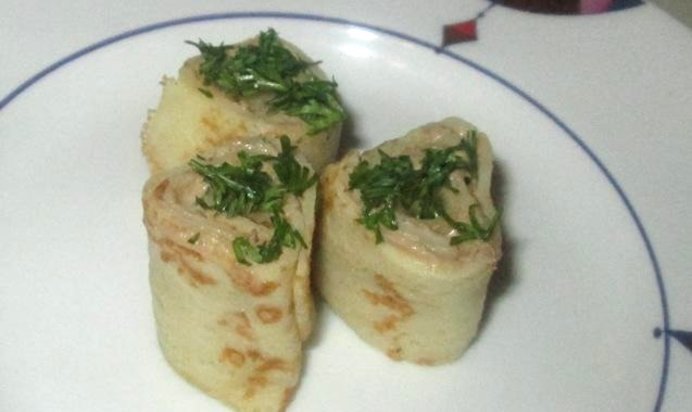 Блинчики закусочные с печенью