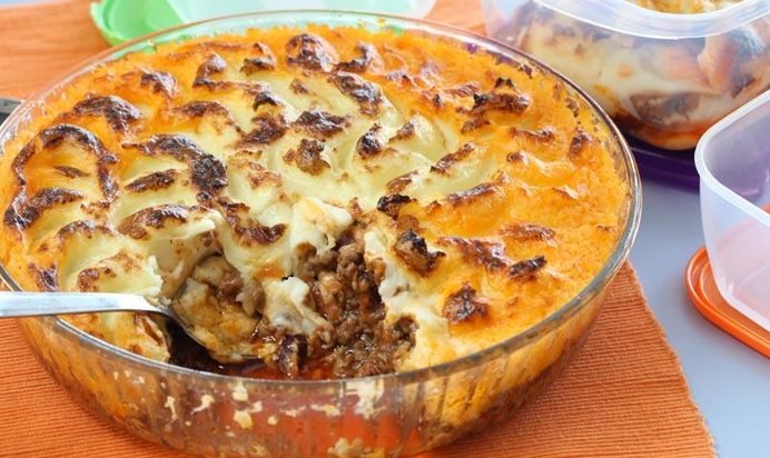 Картофельная запеканка с мясом (Пастуший пирог)