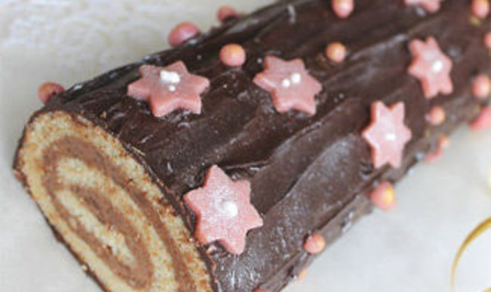 Торт-полено Рождественская сказка