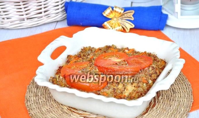 Запеканка из гречки с курицей