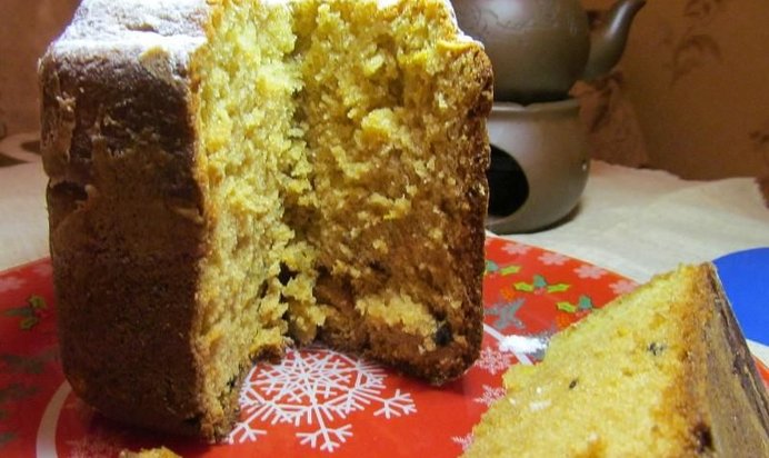 Творожный кекс в хлебопечке