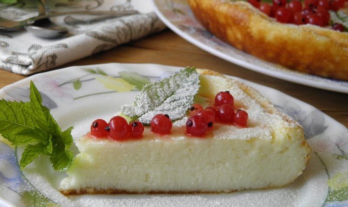 Вкусная творожная запеканка