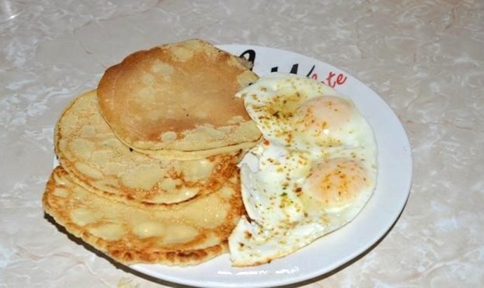 Домашние блинчики на кефире