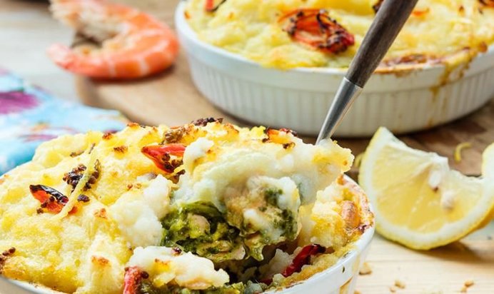 Пряная рыбная запеканка