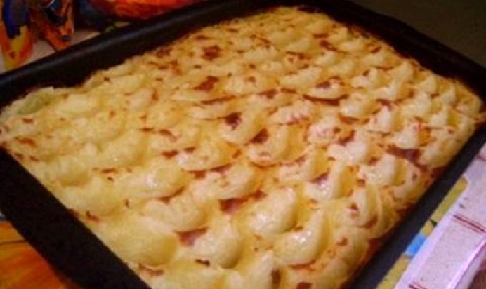 Постная картофельная запеканка