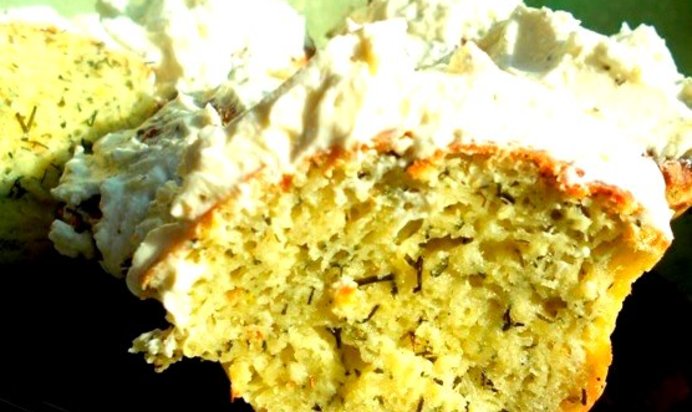 Маффины с зеленью и сыром