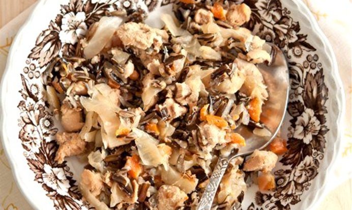 Ленивые голубцы с курицей, в духовке