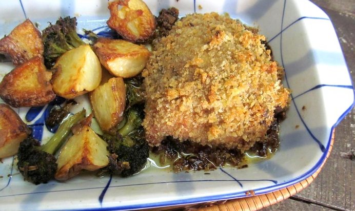 Курица под хлебной корочкой