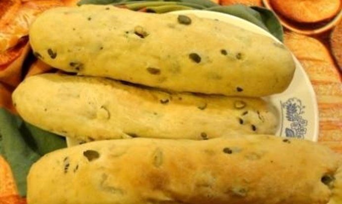 Хлеб с тыквенными семечками