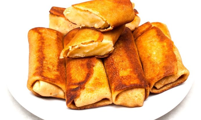 Блины с пюре