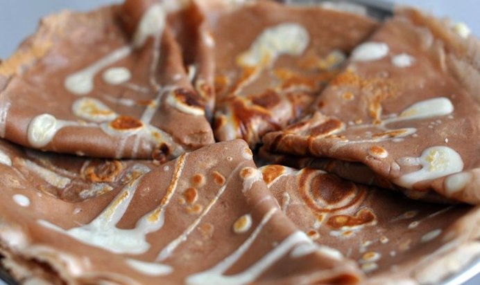 Блинчики на молоке шоколадные