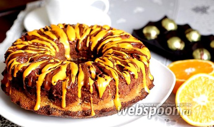 Шоколадно-маковый кекс