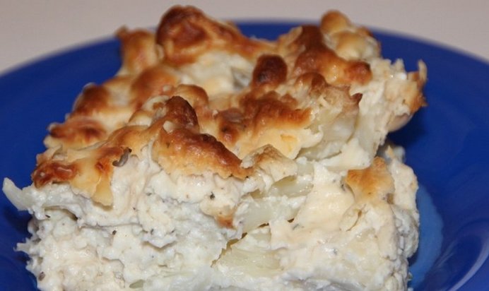Капуста, запеченная под соусом