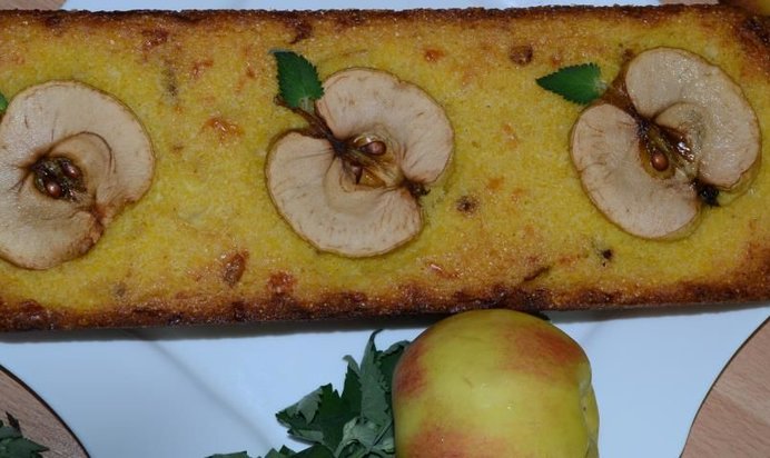 Яблочно-кукурузный кекс