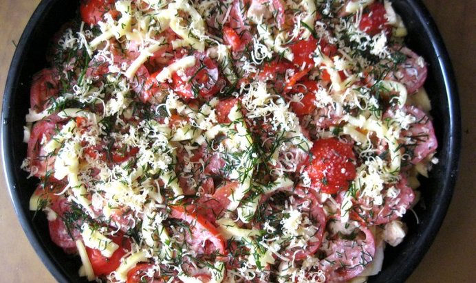 Куриная запеканка по‑домашнему