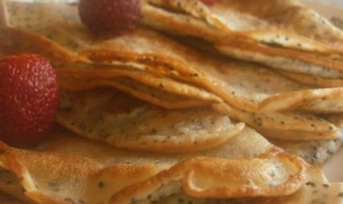 Медовые блинчики с маком