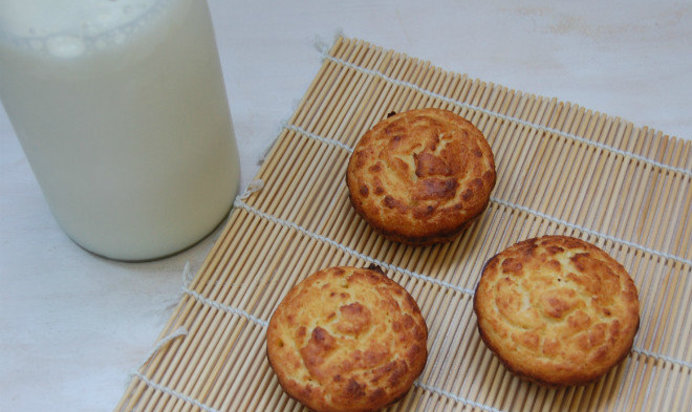 Диетический творожный кекс