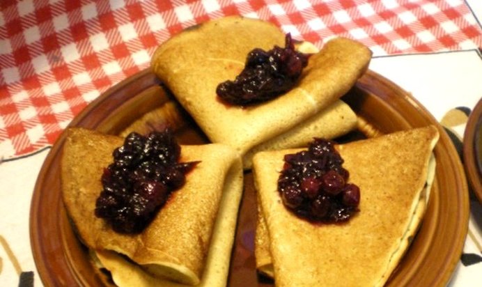 Вкусные постные блины