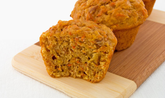 Морковные маффины с имбирем и корицей