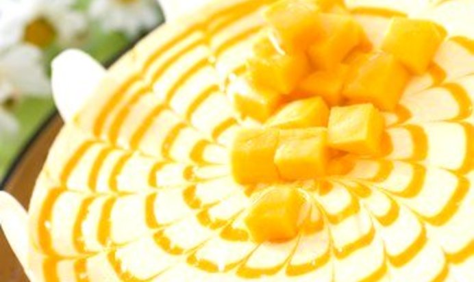 Кокосовый торт с манго