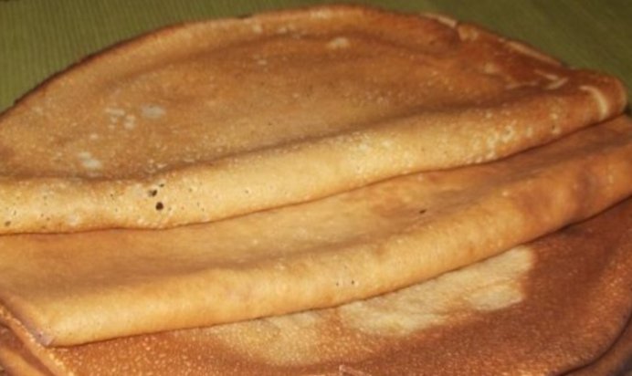 Блины без дрожжей на молоке