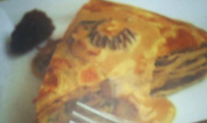 Блинчатый пирог с грибами