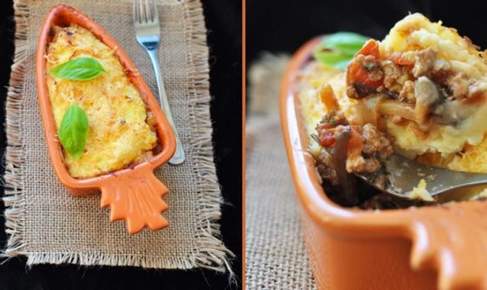 Картофельная запеканка с овощами-микс и мясным фаршем