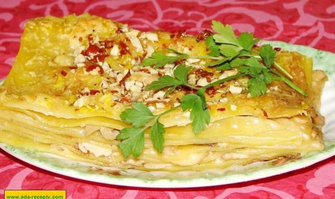 Куриная лазанья с курицей