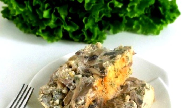 Грибная запеканка в духовке