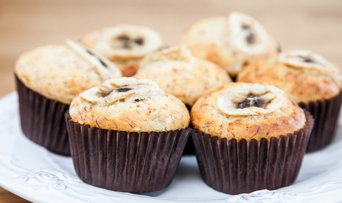 Банановые кексы без сахара