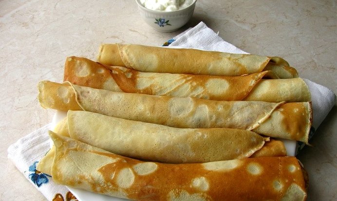 Тоненькие блинчики на молоке