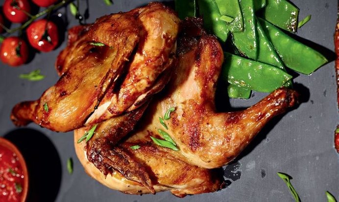 Цыпленок Abbey Road с овощами