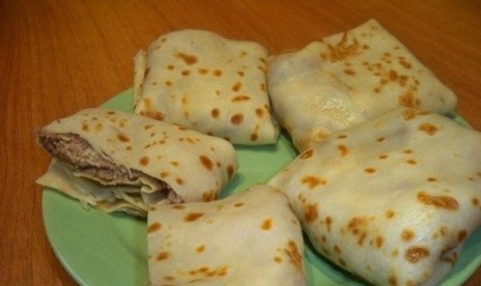 Блины с печенью