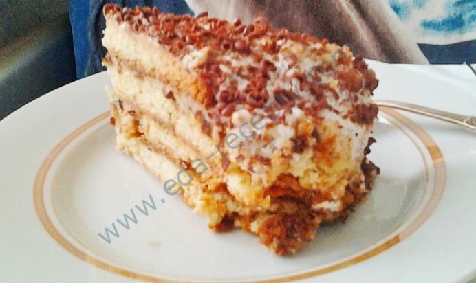 Торт с черносливом и орехами