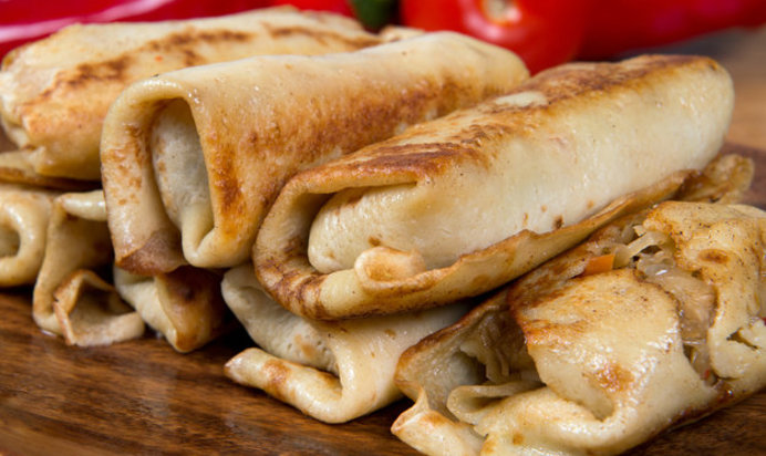 Блинчики с мясом