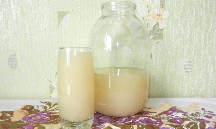 Белый квас без дрожжей