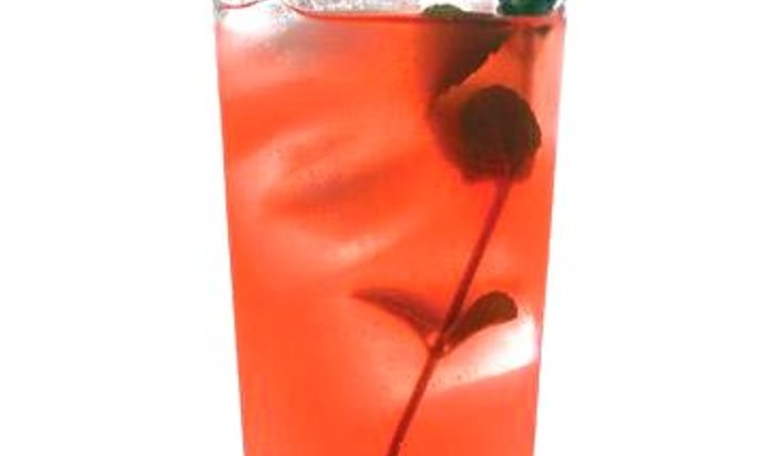 Малиновый лимонад с мятой