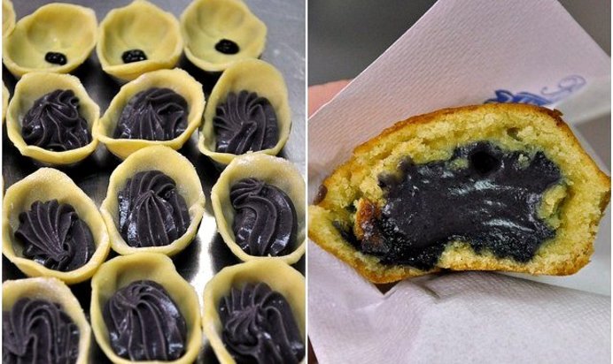 Тортино (с crema dolce olivotto)