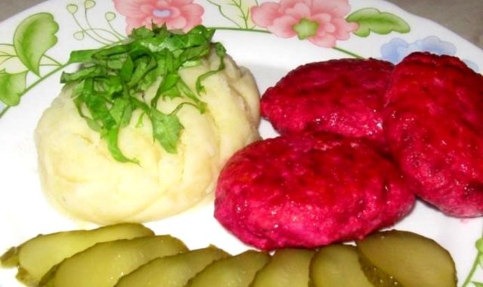 Котлеты со свеклой по-шведски