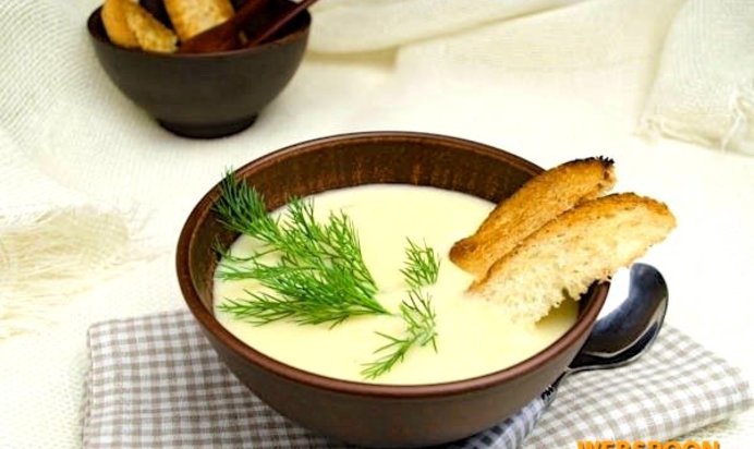 Сырный суп со сливками