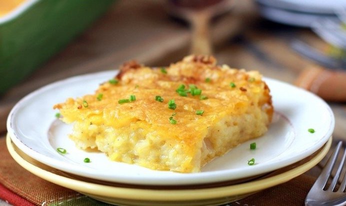 Картофельная запеканка с сыром в духовке