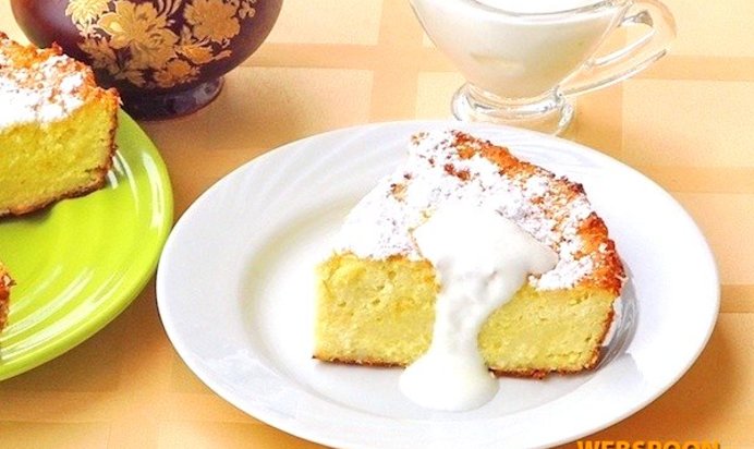 Творожная запеканка с молоком