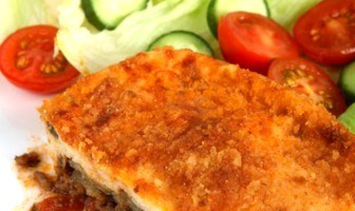 Слоеная запеканка из цукини и пармезана