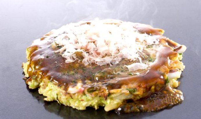 Японские капустные блины (Okonomiyaki)