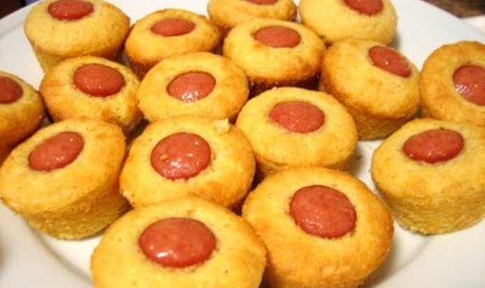 Маффины с сосисками