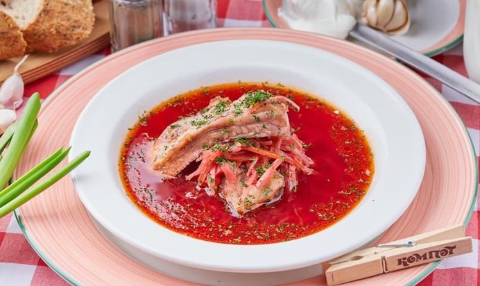 Красный борщ Рецепт не скажем