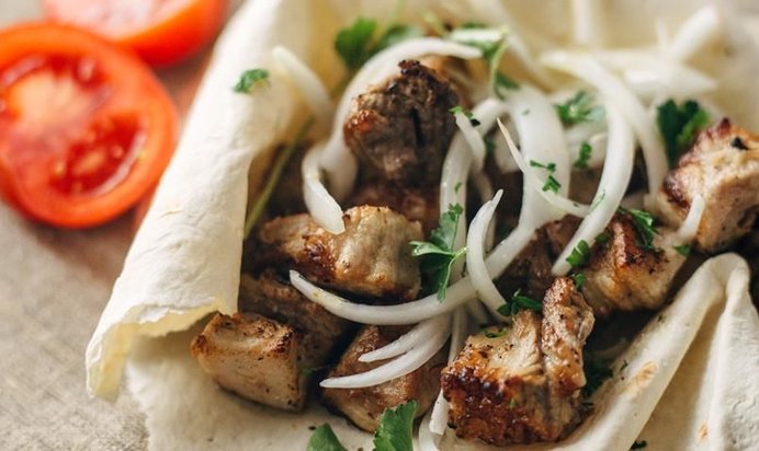 Классический шашлык из свинины