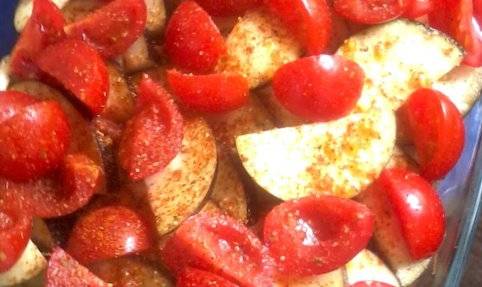 Запеканка с баклажанами и говядиной